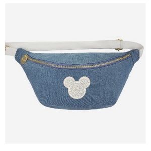 Stoney Clover Lane Blue Belt Bag with White Patch